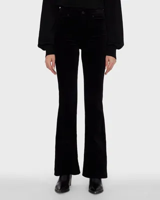 Lisha High Rise Velvet Bootcut Jeans
