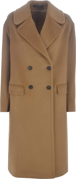 Long Coat Tagliatore bessi In Angora And Wool