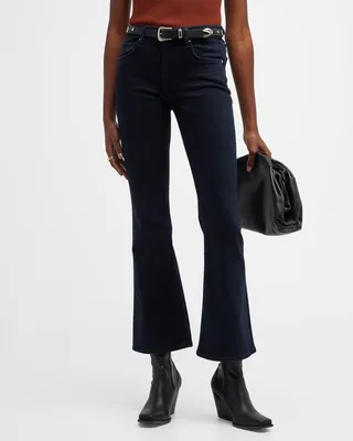 Emmanuelle Low-Rise Cropped Bootcut Jeans