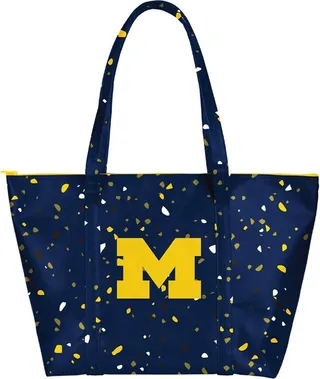 Women's Michigan Wolverines Terazzo Weekender Tote Bag