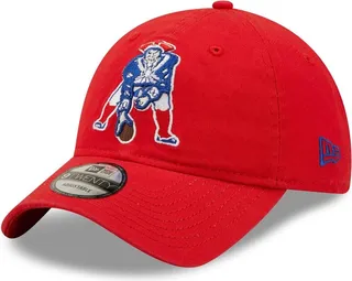 Men's New Era Red New England Patriots Core Classic 2.0 Historic Logo 9TWENTY Adjustable Hat