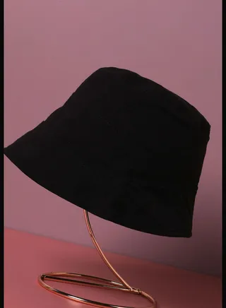 Casual Solid Blended Fabric Bucket Hat For Women