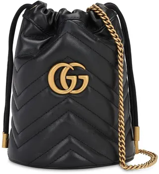 Mini Gg Marmont 2.0 Leather Bucket Bag