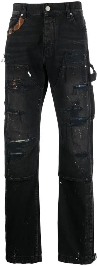 Ripped-Detail Jeans