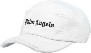 Palm Angels Distressed Logo-Embroidered Baseball Cap