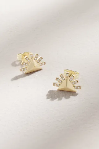 Harwell Godfrey - 18-karat Gold Diamond Earrings - One size