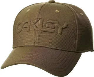 Oakley Oakley 6 Panel Stretch Hat Embossed (New Dark Brush) Traditional Hats