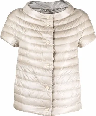 Padded Short-Sleeved Down Jacket