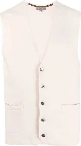 V-neck cashmere waistcoat