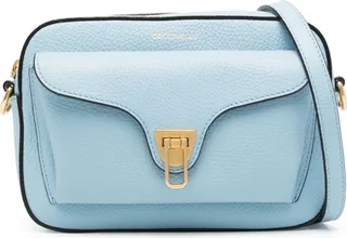 Foldover-Lock Shoulder Bag
