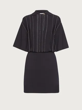 Ferragamo Women Gros grain dress Blue