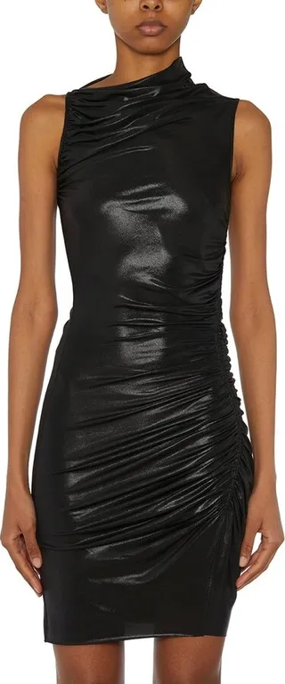 Rick Owens Lilies Ruched Sleeveless Mini Dress