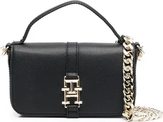 Logo-Plaque Chain-Link Shoulder Bag