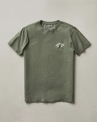 Men's Classic Cotton Crew Logo Tee - Mulled Basil