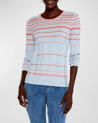 Reflecting Rays Striped Sweater Tee