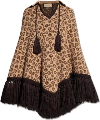 Gucci Horsebit Jacquard Cape