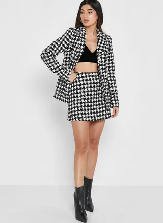 High Waist Printed Skirt