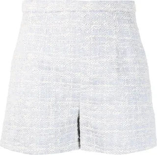 Bouclé-Effect Shorts