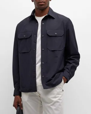 Men's Wool-Nylon Overshirt