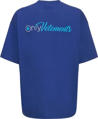 Only Vetements print cotton t-shirt