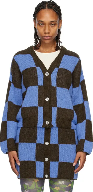 Stine Goya Brown & Blue Amara Cardigan