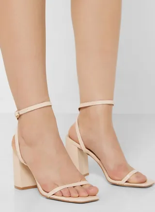 Ankle Strap Block Heel Sandal