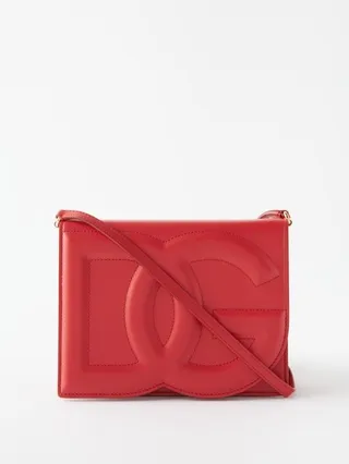 Logo-flap Leather Cross-body Bag