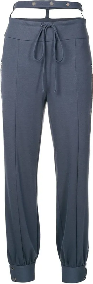 Double-Waist Drawstring Track-Pants