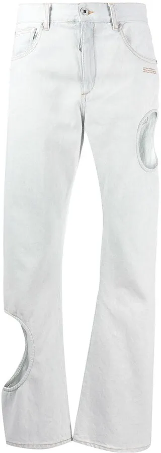 Swiss Cheese boyfriend jeans