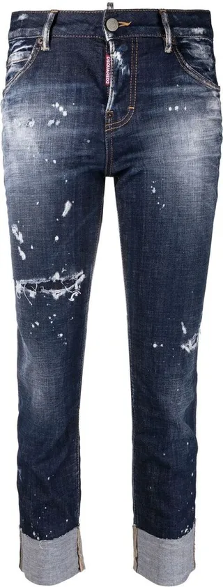 Distressed Cropped Jeans