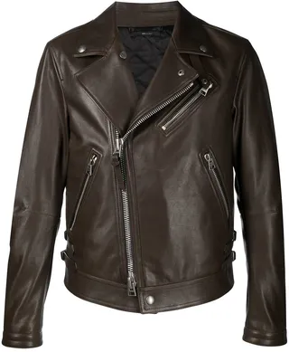 Calf Leather Biker Jacket