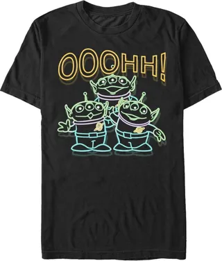 Men's Toy Story Squeeze Toy Aliens T-Shirt - Black - Medium