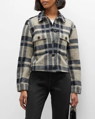 Steffi Plaid Cropped Jacket