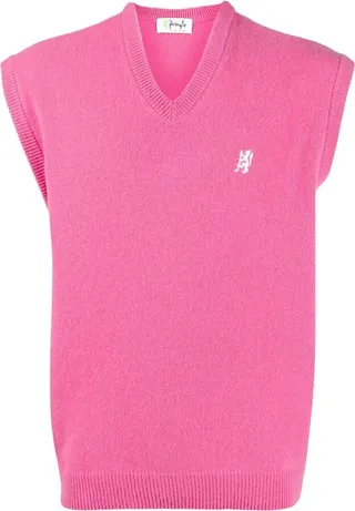 Golfing Lion-Logo sleeveless jumper
