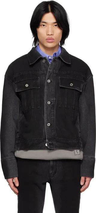 Wooyoungmi Gray Washed Denim Jacket