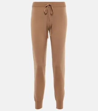 Slim wool-blend sweatpants