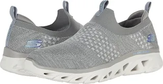 SKECHERS Glide - Step Sport - Lively Glow (Gray) Women's Shoes