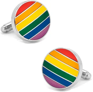 Rainbow Stripe Cuff Links
