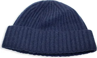 Ribbed Cashmere Beanie