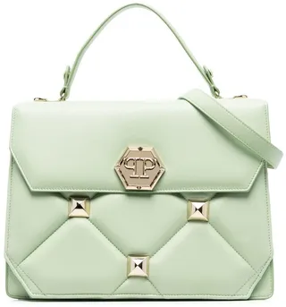 Logo Stud-Embellished Tote Bag