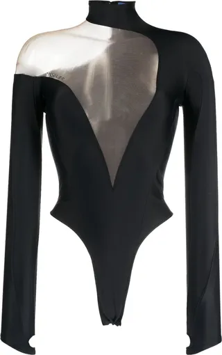 MUGLER- Eco Sport Lycra Bodysuit