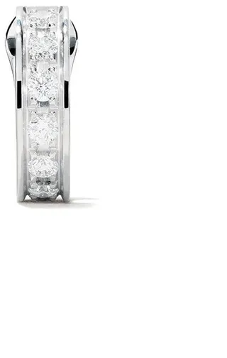 18kt white gold Quatre Radiant Edition single hoop earring