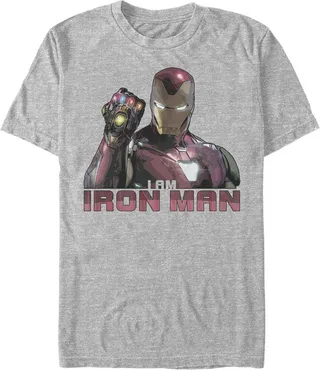 Men's Marvel Avengers: Endgame I Am Iron Man T-Shirt - Athletic Heather - Large