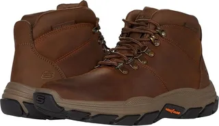SKECHERS Relaxed Fit Respected - Esmont (Dark Brown) Men's Shoes