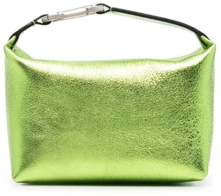 Moon metallic-leather bag