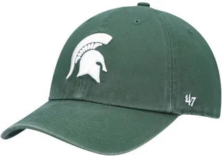 Men's Green Michigan State Spartans Clean Up Logo Adjustable Hat