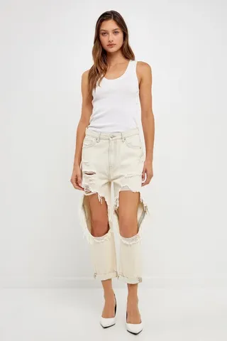 Grey Lab Distressed Jeans - Light Denim