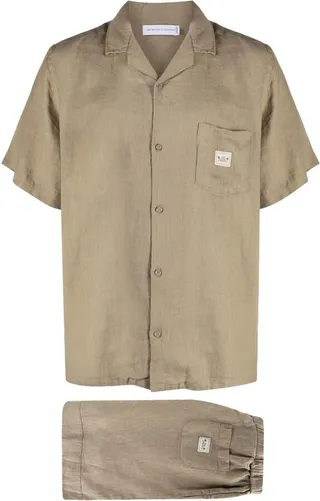 Cargo linen pajama set
