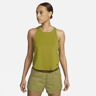 Nike Women's Dri-FIT Run Division Running Tank Top in Green