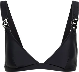 Falabella chain-strap triangle bikini top